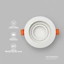 CARCASA REDONDA 100X35MM BLANCA 100U/C