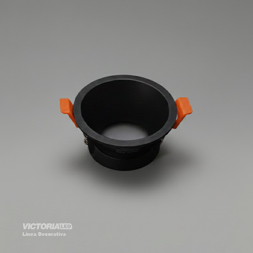 CARCASA REDONDA 85X35MM NEGRA 100U/C