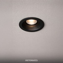 CARCASA REDONDA 85X35MM NEGRA 100U/C