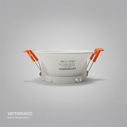 CARCASA REDONDA 85X35MM BLANCA 100U/C