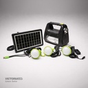 KIT SOLAR PORTATIL LINTERNA/3FOCOS3W/USB