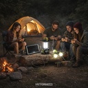 KIT SOLAR PORTATIL LINTERNA/3FOCOS3W/USB