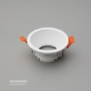 CARCASA REDONDA 85X35MM BLANCA 100U/C