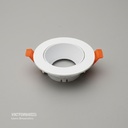 CARCASA REDONDA 90X30MM BLANCA 100U/C