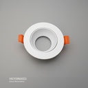 CARCASA REDONDA 90X30MM BLANCA 100U/C