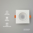 CARCASA CUADRADA 92X92X30MM BLANCO 100U/C