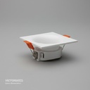 CARCASA CUADRADA 85X85X35MM BLANCA 100U/C