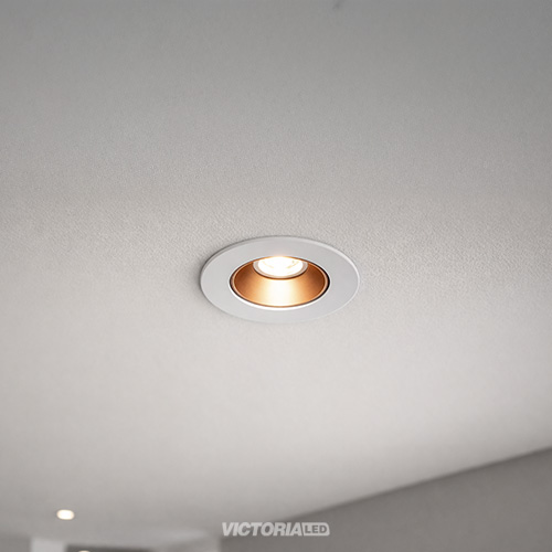 CARCASA REDONDA 90X30MM BLANCO/GOLD 100U/C