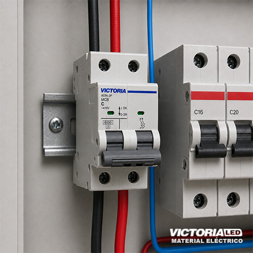 BREAKER VICTORIA LED AC 6K 2P 50A 6U/C