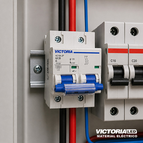 BREAKER VICTORIA LED AC 10K 2P 100A 6U/C