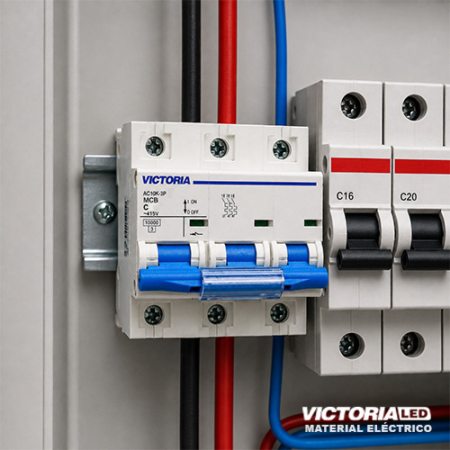 BREAKER VICTORIA LED AC 10K 3P 80A 4U/C