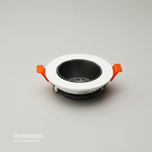 CARCASA REDONDA 90X30MM BLANCO/GRAY 100U/C