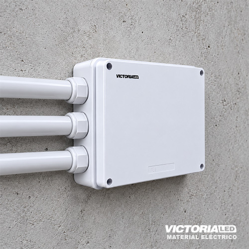 VICTORIA LED CAJA DE PASO 255X200X80MM 40U/C
