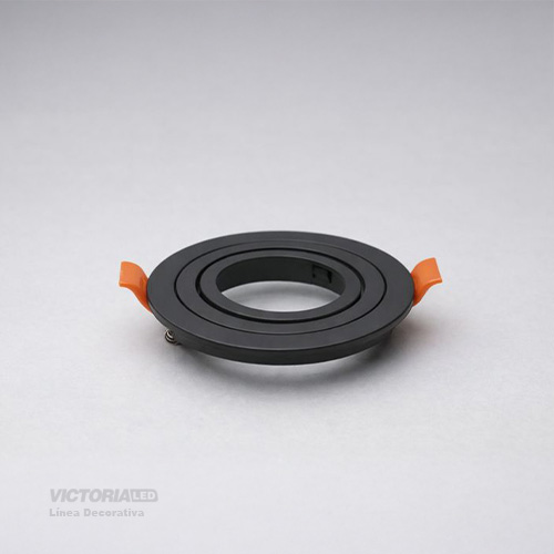 CARCASA REDONDA 92X30MM NEGRA 100U/C