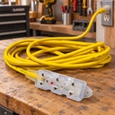 CABLE DE EXTENSIÓN 10 METROS 3 SALIDAS 