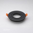 CARCASA REDONDA 92X30MM NEGRA 100U/C