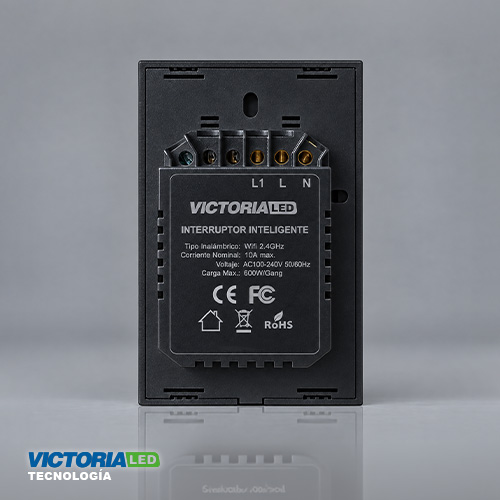 SMART INTERRUPTOR SIMPLE WIFI TUYA NEGRO 86U/C