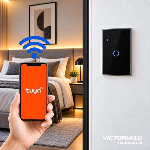 SMART INTERRUPTOR SIMPLE WIFI TUYA NEGRO 86U/C