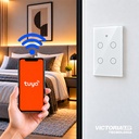 SMART INTERRUPTOR 4CH WIFI TUYA BLANCO 86U/C