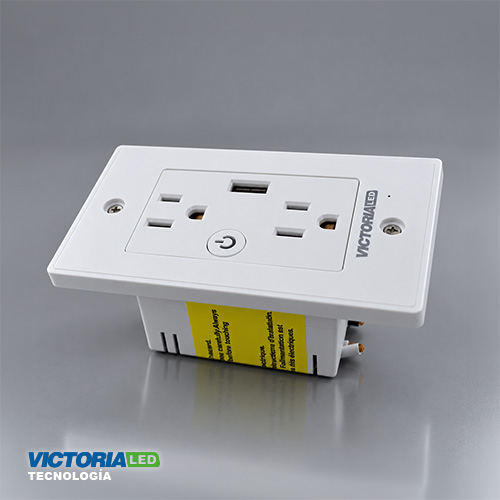 SMART TOMACORRIENTE WIFI TUYA USB EMPOTRABLE 70U/C
