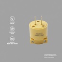 ENCHUFE MACHO 2P 125V 15A AMARILLO 25U/C
