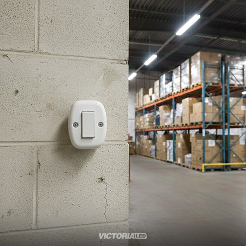 INTERRUPTOR SIMPLE SOBREPUESTO BLANCO 10U/C