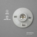 BOQUILLA PLAFÓN DE PORCELANA E27 250V 660W BLANCO 10U/C