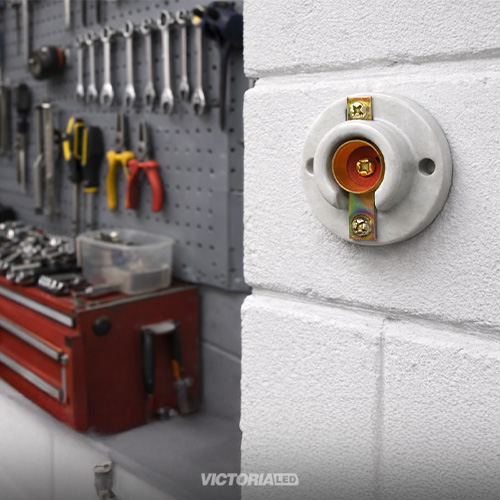 BOQUILLA DE PORCELONA E12 220V 660W BLANCO 50U/C