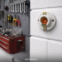 BOQUILLA DE PORCELONA E12 220V 660W BLANCO 50U/C