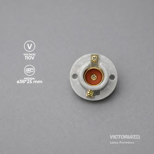 BOQUILLA DE PORCELANA E14 220V 660W BLANCO 50U/C