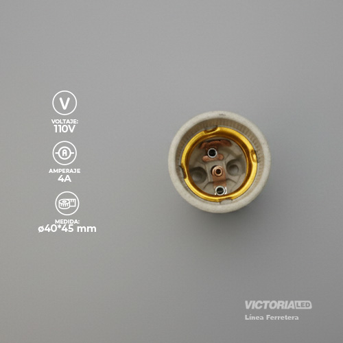 BOQUILLA ADAPTADOR DE PORCELANA E27