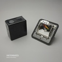 TOMACORRIENTE UNIVERSAL DE PISO ACERO INOXIDABLE 250V 15A SILVER 1U/C