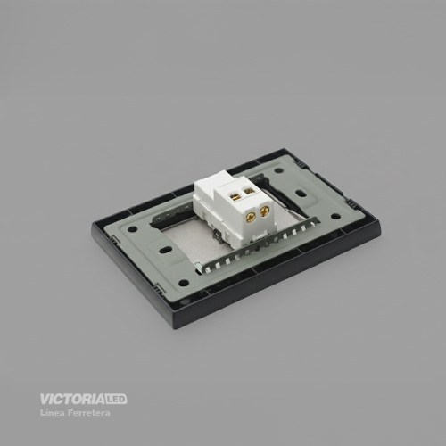 PULSADOR TIMBRE 16A 125/250V PC NEGRO 10U/C