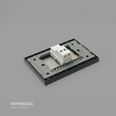 PULSADOR TIMBRE 16A 125/250V PC NEGRO 10U/C