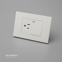 MIXTO INTERRUPTOR + TOMACORRIENTE 16A 125/250V PC BLANCO 10U/C