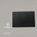 PLACA CIEGA PC NEGRO 10U/C