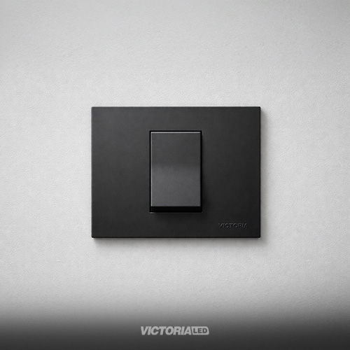 PLACA CIEGA PC NEGRO 10U/C