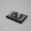 TOMA RJ45 CAT5 + CAT6 PC NEGRO 10U/C