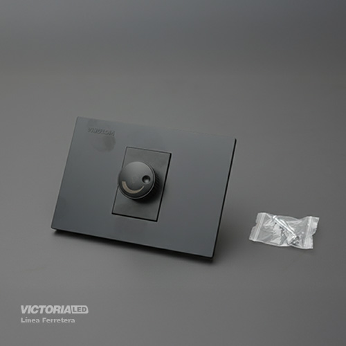 INTERRUPTOR DIMMER SIMPLE 300W 125/250V PC NEGRO 5U/C