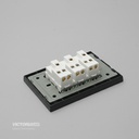 INTERRUPTOR TRIPLE CONMUTABLE 16A 125/250V PC NEGRO 10U/C