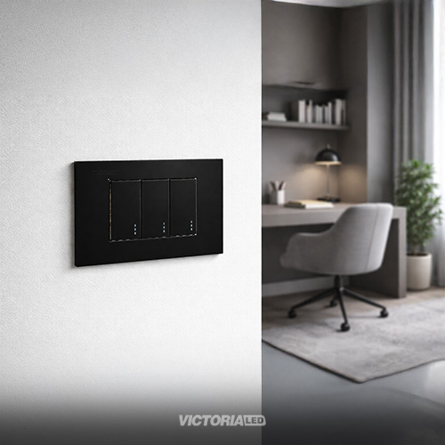 INTERRUPTOR TRIPLE CONMUTABLE 16A 125/250V PC NEGRO 10U/C