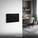 INTERRUPTOR TRIPLE CONMUTABLE 16A 125/250V PC NEGRO 10U/C