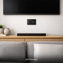 TOMA TV + RJ45 CAT5 PC NEGRO 10U/C