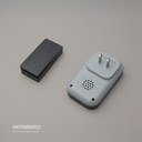 TIMBRE INALAMBRICO KINETICO NEGRO 110/240V 100U/C