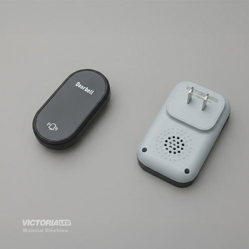 TIMBRE INALAMBRICO KINETICO NEGRO 110/240V 100U/C