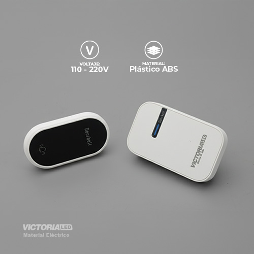 TIMBRE INALAMBRICO KINETICO BLANCO 110/240V 100U/C