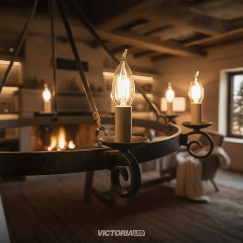 FOCO LED E14 4W 2700K 110V TRANSPARENTE