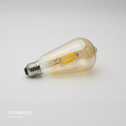 FOCO LED E27 4W 2700K 110V AMBAR