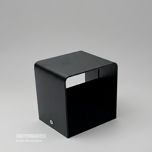 APLIQUE DE PARED IP20 5W 3000K NEGRO 100*100MM AC85-265V