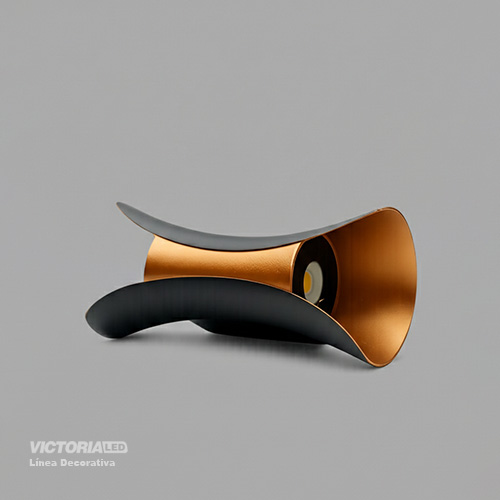 APLIQUE DE PARED IP65 10W 3000K NEGRO 150*70MM AC85-265V